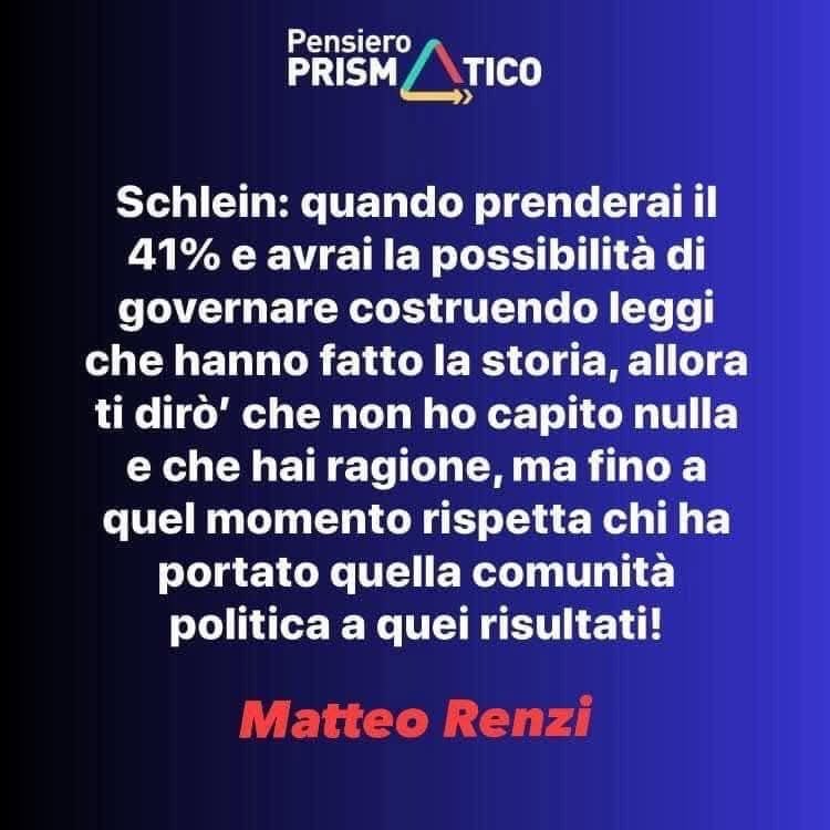 Questo è il Matteo che piace a me!