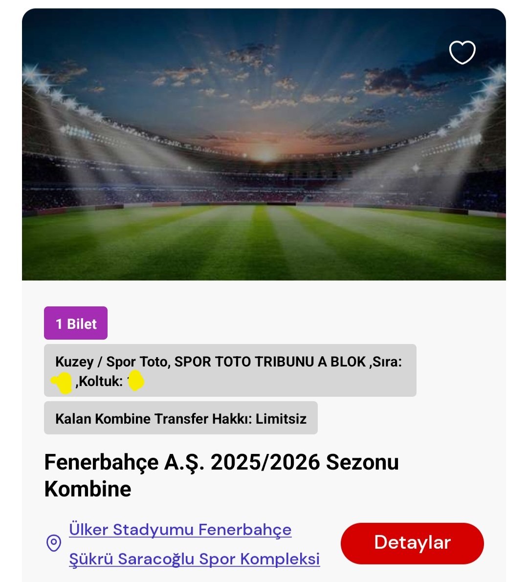 Yeni sezon kombine yenileme işlemi tamam Hayırlı bir sezon olur İnşallah. Yolun sonu Şampiyonluk Olsun <a href="/Fenerbahce/">Fenerbahçe SK</a>
Ali Y. Koç Acun Ilıcalı
