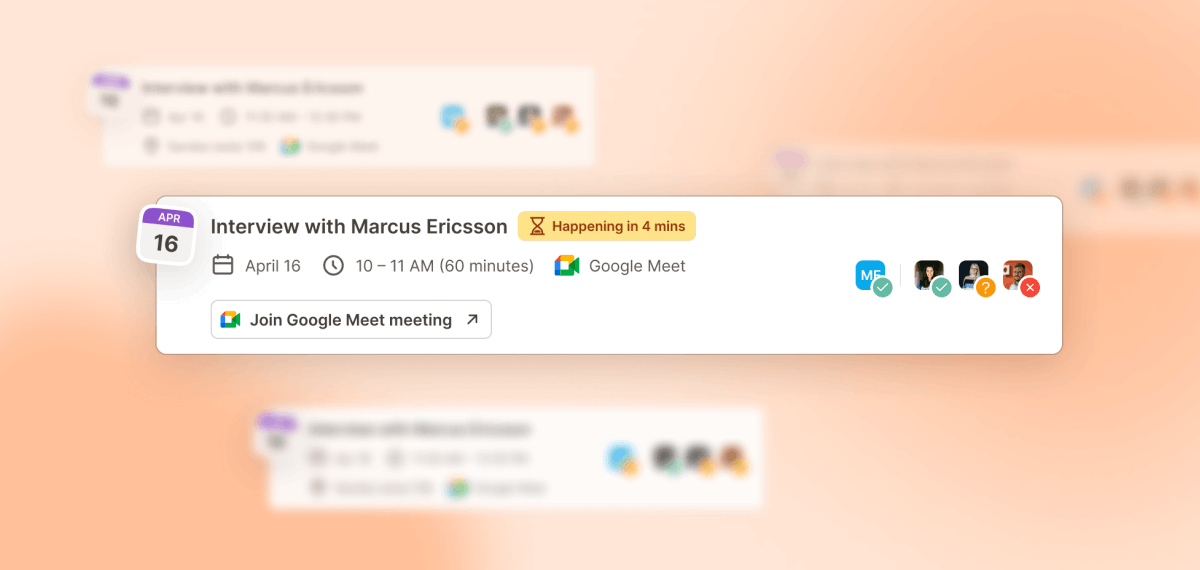 In our newest update, we've enabled native calendar integration with Google and Outlook. 📆

Schedule, track, and join meetings without ever leaving the platform.

Perfect for a busy interview season! 🙌

 Read more in our changelog: pontahr.com/changelog/sche…