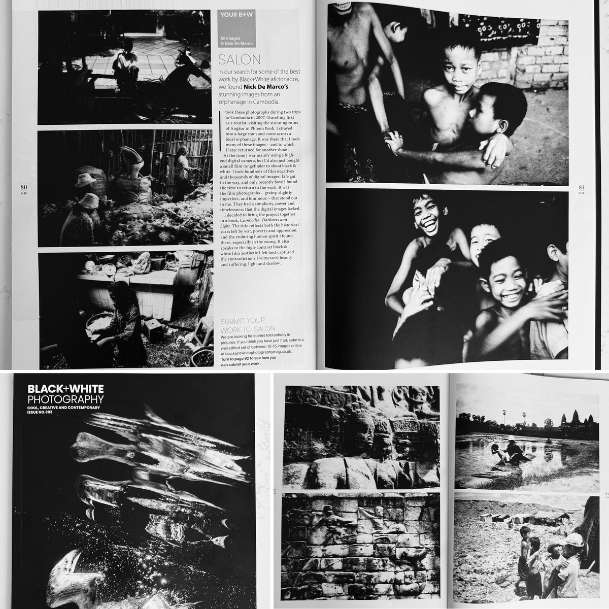 Really happy &amp; humbled that my Cambodia photos have been featured in this month’s Black and White Photography magazine. 

To be published in what has for many years been a favourite magazine of mine for the high standards of the work included, somehow feels more gratifying than