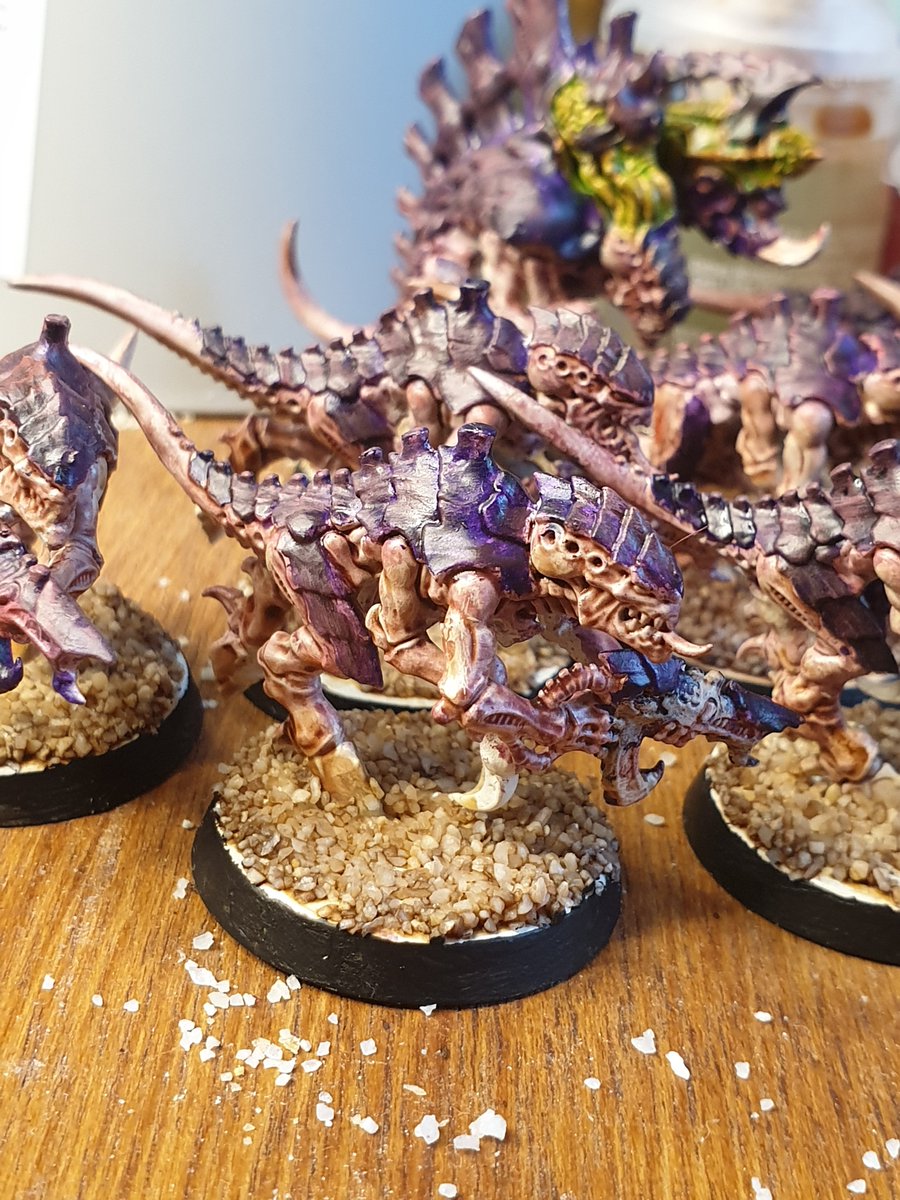 LilMercyMoo's tweet photo. I gave some nids a go! Not as fancy as my marines but proud of them! https://t.co/8QKnVD5QXa
