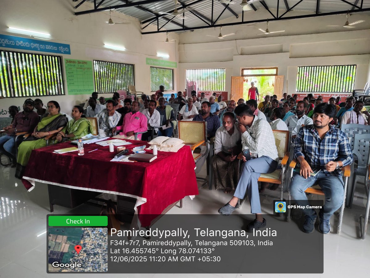 VKSA in Balijapalle village, Wanaparthy district, Telangana on 12/06/2025
#viksitkrishi
#viksitkrishisankalpabhiyan
#ICAR
#AgriGoI