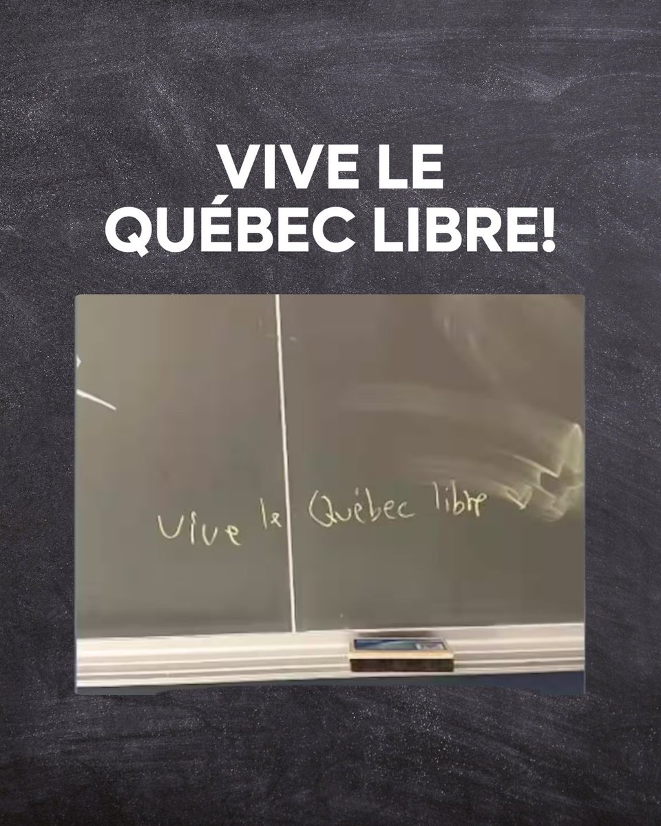 «Vive le Québec libre» est un message profondément ancré dans l'histoire de notre nation. 

Nous encourageons toutes les générations à prendre part au dialogue national et à le dire haut et fort.