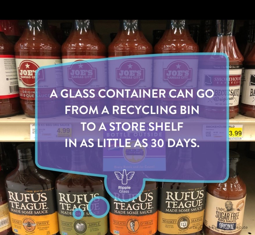 📢 Ripple Makers! Next time you're grocery shopping, you might stumble upon a glass bottle or jar that was recycled just 30 days before! ⁠💜♻️⁠
⁠
🔎 Check out this link for more fun facts: rippleglass.com/why-recycle-gl…