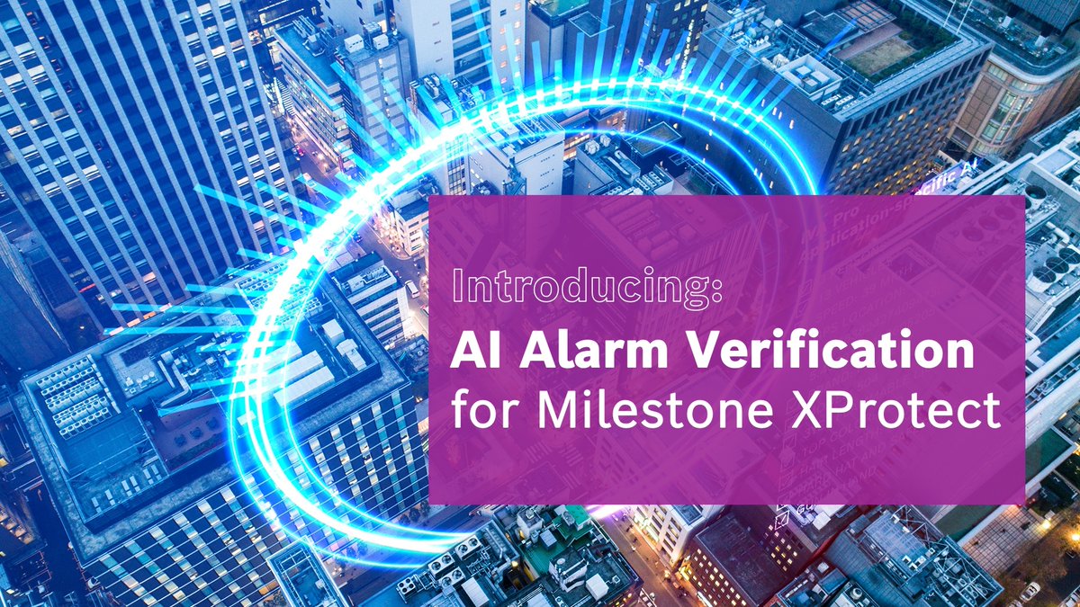 🔒 Smarter Security with Bosch + Milestone XProtect. Now, with optional cloud-based AI Alarm Verification, you can add an extra layer of review, ideal for legacy cameras or challenging conditions.
🎥 Watch the 4-minute intro video to see how it works  bit.ly/45kSRmq
