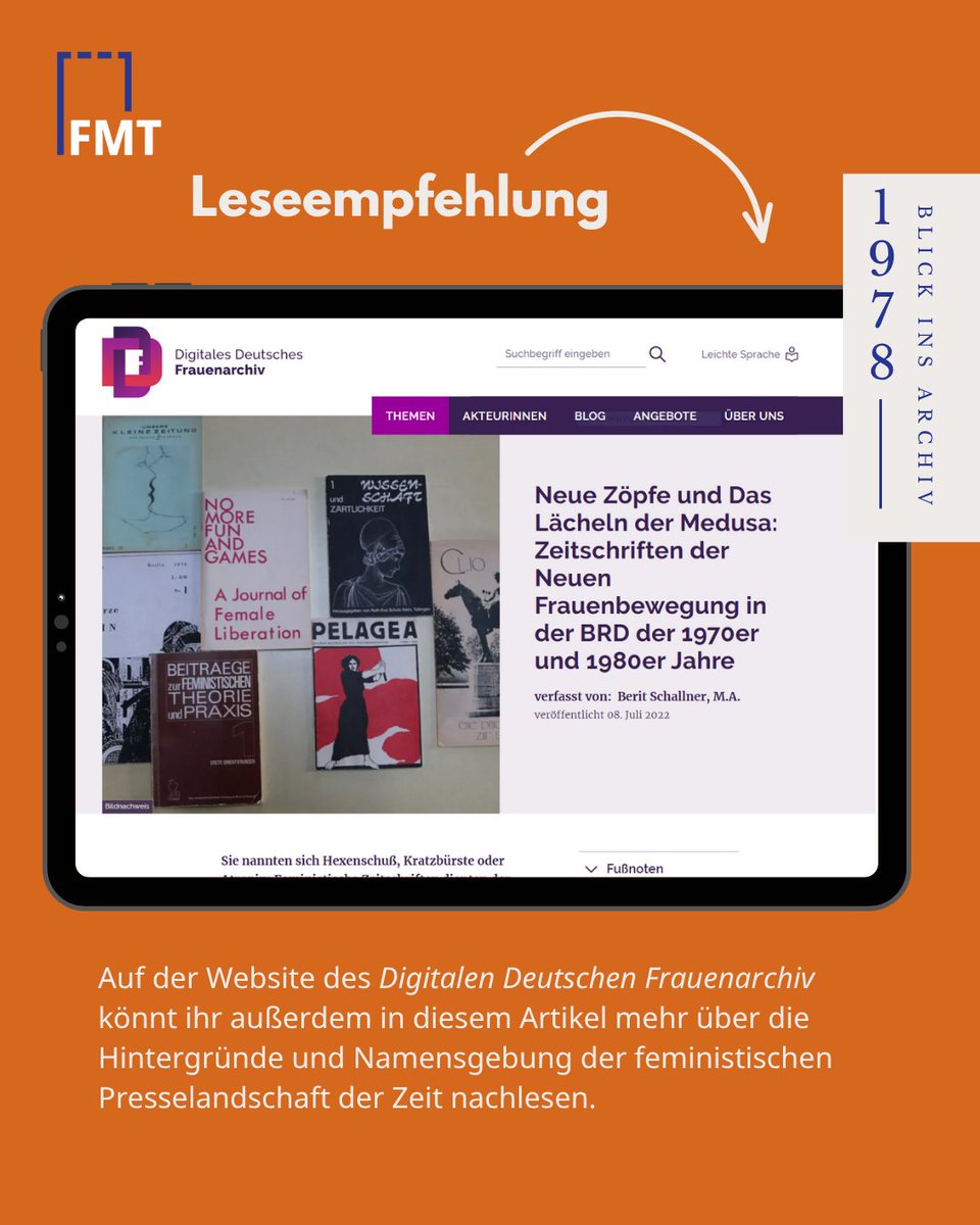 Habt ihr eine Idee, was es mit „Gegenöffentlichkeit“ und der „Tollkirsche“ auf sich hat? In diesem #BlickinsArchiv geht es um die mediale Selbstermächtigung der #NeuenFrauenbewegung und eine ganz spezielle Frauenzeitschrift. 🍒📝 #FrauenMediaTurm #FeministischePresse