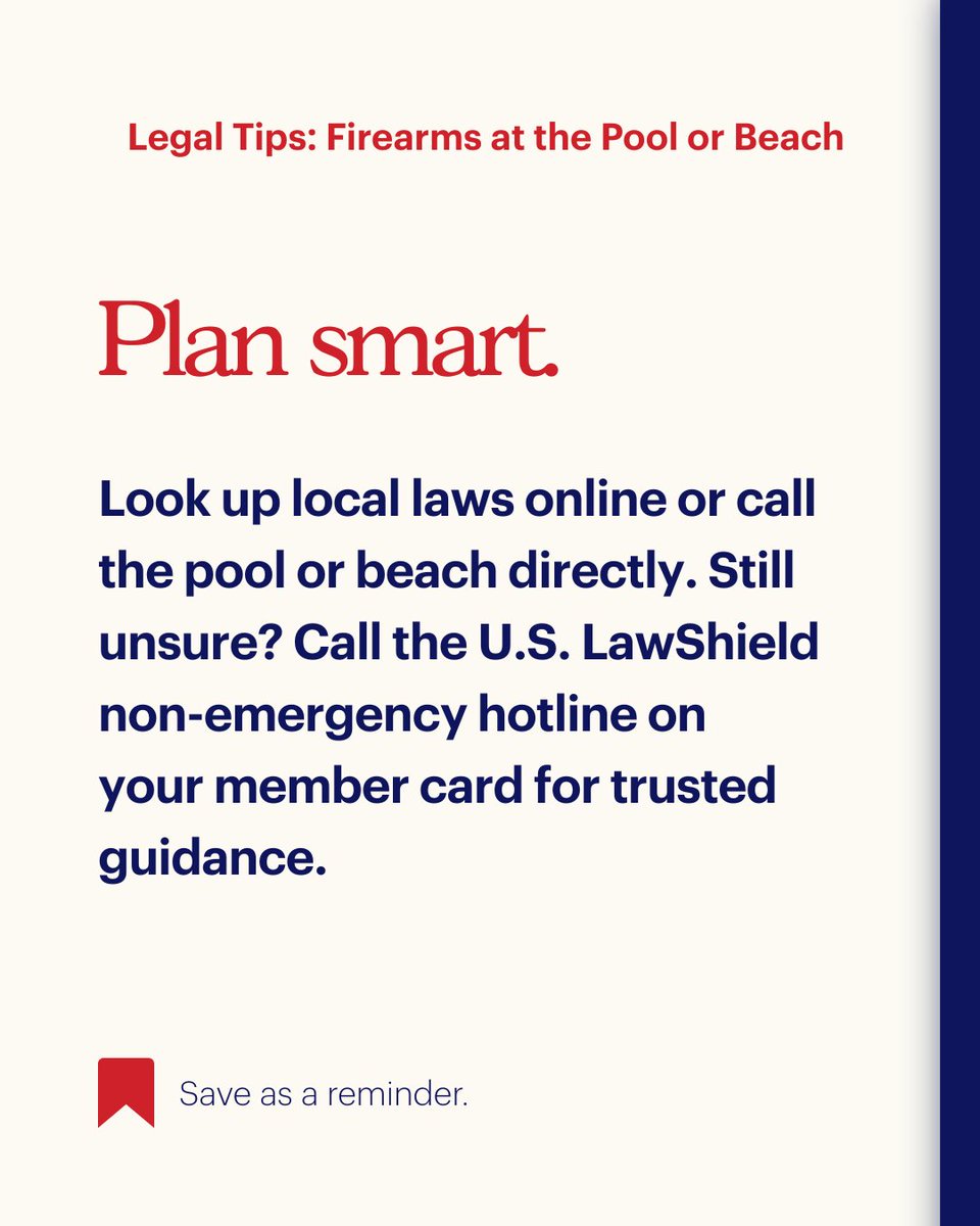 Enjoy the heat without the sweat. Be prepared and know your rights.

📌 Save this as a reminder for a worry-free summer.

#USLawShield #SummerSafety #KnowYourRights #SelfDefenseTips #LegalProtection