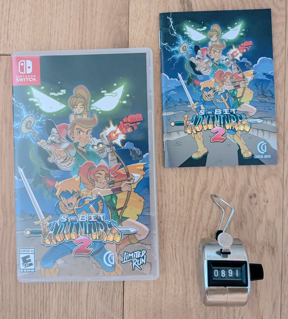 JahStobbart's tweet photo. 891 ème jeu Switch en boîte, 8-bit Adventures 2 🗺️
Un JRPG hommage, avec des visuels rétro 8‑bit.
Une équipe de 7 héros se lance à la poursuite d’un mystérieux “Glitch” qui menace le monde
#NintendoSwitch #8bitAdventures2 https://t.co/hF1NUQQbp5