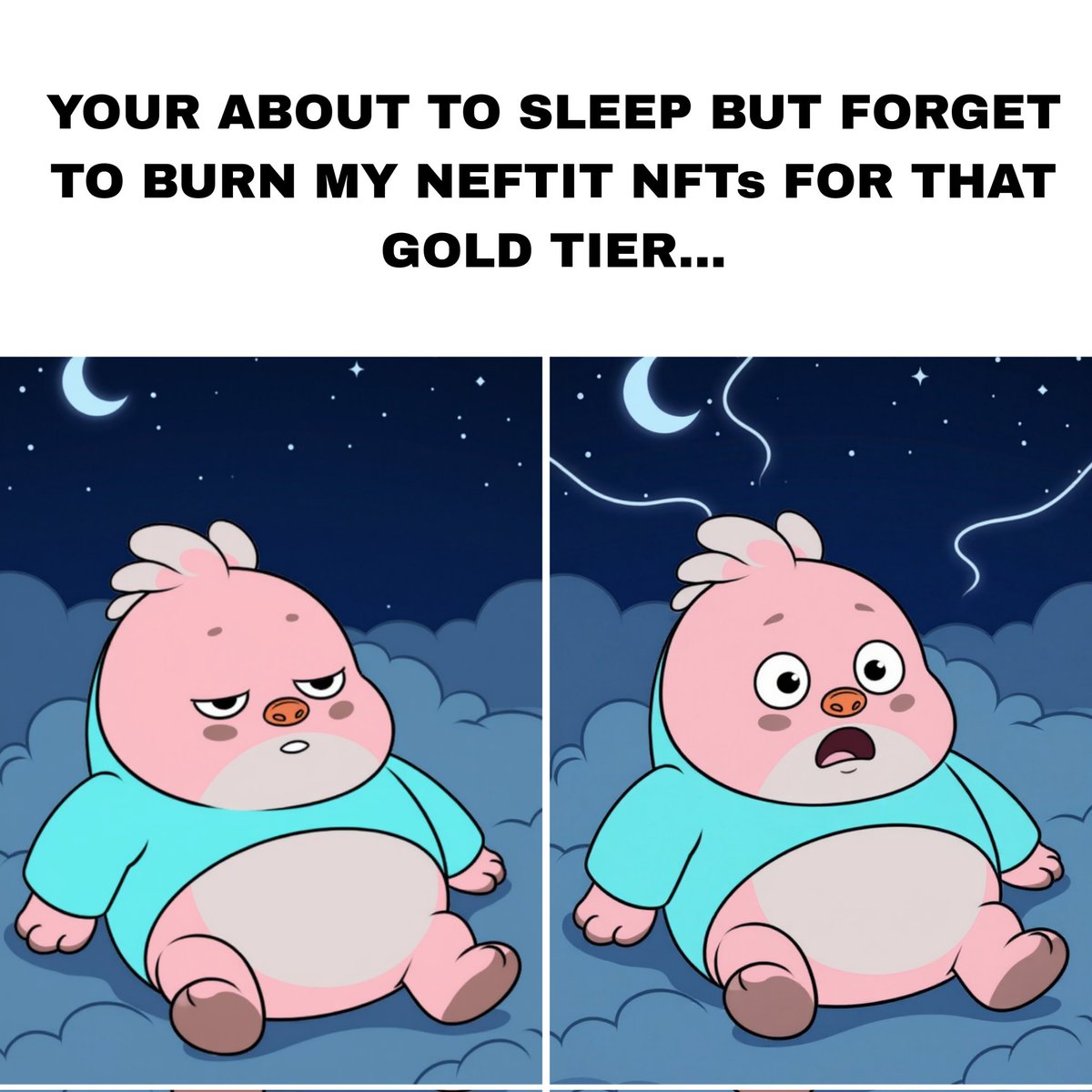 TimNavs's tweet image. Sleep? Nah, I’m too busy mentally calculating how many NEFTIT NFTs I need to burn to become a gold-tier legend at 2AM
@neftitxyz
 💀🔥 #Web3Problems #NEFTITNights
