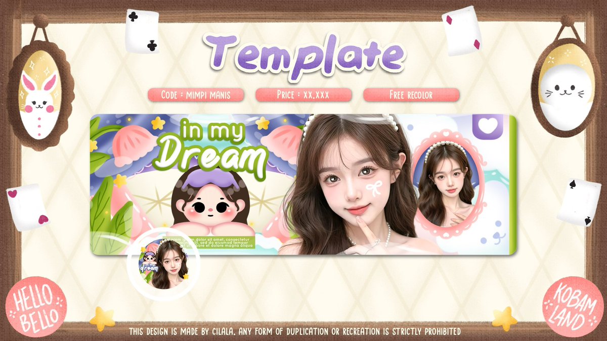 bycilala's tweet photo. Hello kobamers! Kenalan sama 8 anak baruku yang akan dijual jadi template nihhh 😖 kapan? Nanti di hari Sabtu malam, aku akan up dadakan ngeheheheh jadi stay tune yaaaaa >< oh iya, untuk harga 250-280k pas ga ya? 🥹 terima kasih! 

Nah naaahhh, kalian paling suka yang mana nih? 

#zonauang #zonaba