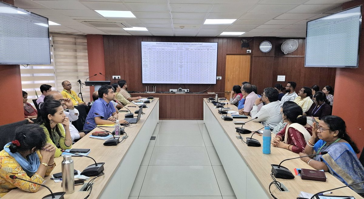 DCOWestBengal's tweet photo. Today, on 12.06.2025, Sri Sourabh Dawn, S.I Gr- II gave a Presentation on Decadal Change of predominant material of Wall, Roof and Floor in SC Headed Households with emphasis to WB.
@Kaushic57077677
#CensusIndia2027 https://t.co/inTu6jb1BX