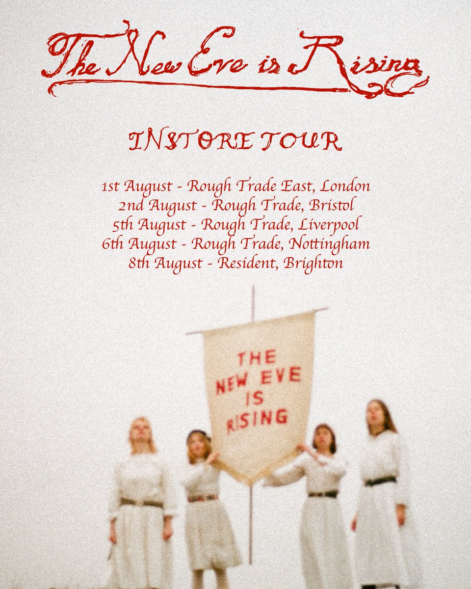 transgressiveHQ's tweet image. The New Eves&apos; new single, Cow Song is out now! 🐄

The band has also announced a run of instore shows at @RoughTrade and @residentmusic to celebrate the release of their debut album The New Eve Is Rising, coming out 1st August.

Get your tickets here: bnds.us/a85il5
