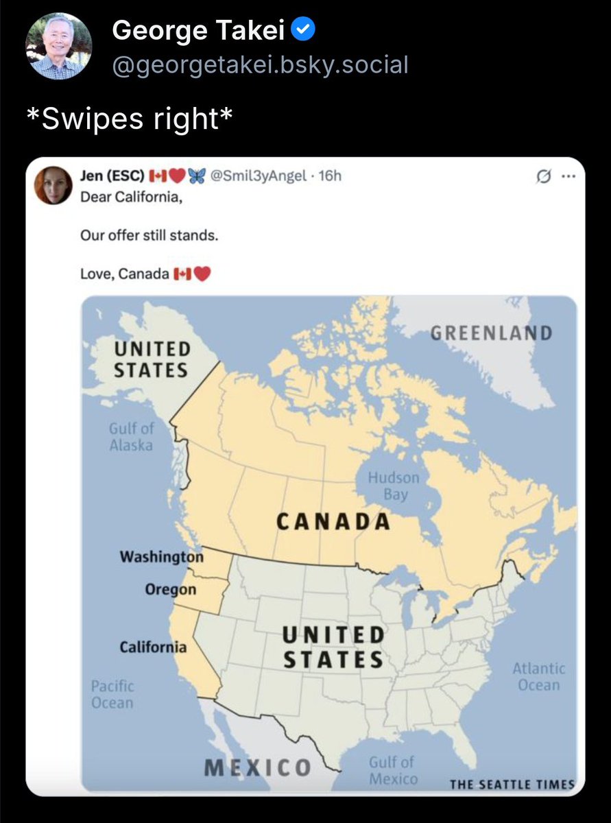 Omg. George Takei reposted my tweet 🇨🇦❤️🇨🇦