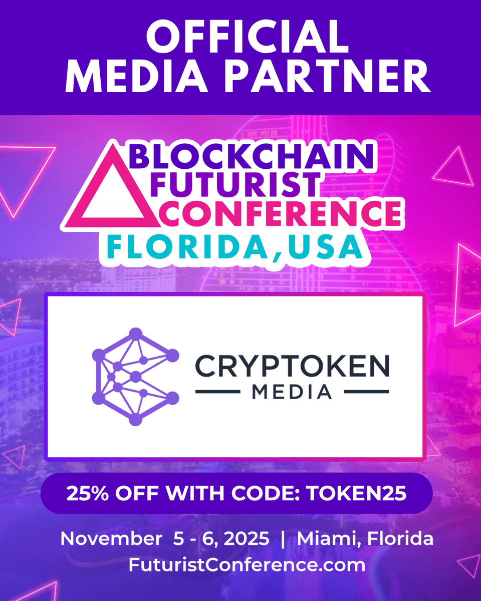 Cryptoken Media is proud to announce our official partnership with the upcoming Blockchain Futurist Conference in Miami — one of the most anticipated events in blockchain, Web3, and emerging tech!  

📍 Location: Miami, Florida
📅 When: November 5-6

Join us for cutting-edge