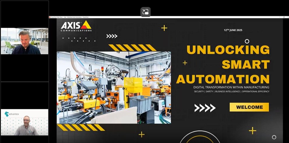 The Beyond Surveillance #webinar was a success today! 🎉 Huge thanks to Jeff Palfreyman MSyl from <a href="/AxisIPVideo/">Axis Communications</a> for his insights. 🙌 

Next Webinar: Transforming #Manufacturing with AI-Driven Video Analytics 🗓️ 3rd July, 10AM. More Info:hubs.ly/Q03rQLbg0

#Automation #aicuda