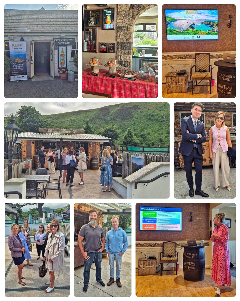 Kerry Convention Bureau (@kcbkerry) on Twitter photo Thanks to <a href="/KateKearneyCtge/">Kate Kearneys Cotage</a> team for hosting our June <a href="/KCBKerry/">Kerry Convention Bureau</a> members update 🙏
With 15 members attending, it was a great turnout & lovely way to come together, with KCB & <a href="/Failte_Ireland/">Fáilte Ireland</a> sharing details on both recent activities & upcoming plans #MeetInKerry #MakeItIreland ☘️ Thanks to <a href="/KateKearneyCtge/">Kate Kearneys Cotage</a> team for hosting our June <a href="/KCBKerry/">Kerry Convention Bureau</a> members update 🙏
With 15 members attending, it was a great turnout & lovely way to come together, with KCB & <a href="/Failte_Ireland/">Fáilte Ireland</a> sharing details on both recent activities & upcoming plans #MeetInKerry #MakeItIreland ☘️