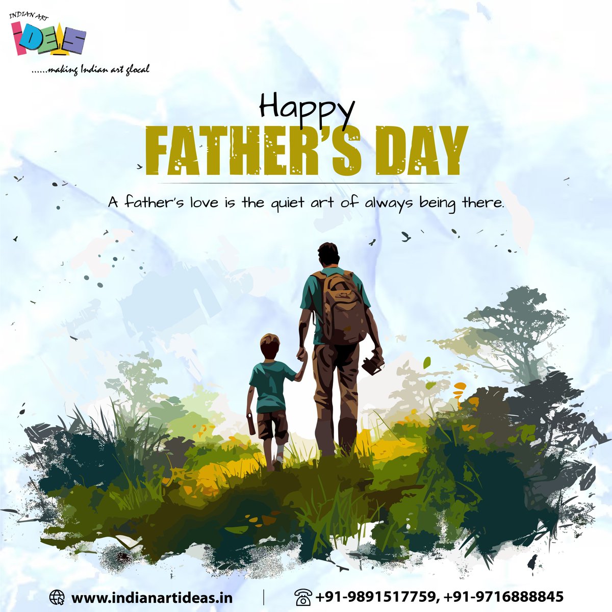 Behind every strong child is an even stronger father. Thank you for painting our lives with kindness and courage.
#HandPaintedLove #CanvasOfLove #ArtistAppreciation #InspiredByDad #PaintedWithLove