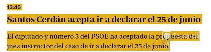 🔴URGENTE: Santos Cerdán acepta ir a declarar el 25 de junio

El diputado y número 3 del PSOE ha aceptado la propuesta del instructor del caso de ir a declarar el 25 de junio.

<a href="/LMPardoAbogado/">Luis María Pardo</a> estará presente en la lucha contra la corrupción. Pase lo que pase, ESPAÑA SIEMPRE.