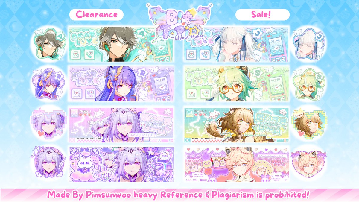 pimsunwoo's tweet photo. help repost sweetling? .. thank-u!

セールス . !?  Hello bitto disini bawa [72] layout Clearance sale yang bisa di take saat ini juga! Harganya mulai dari https://t.co/x3kP2Fns9Q - https://t.co/9cieu1Tguk yaaa! Ayo jajan layoutnyaa ૮₍˃̵֊ ˂̵ ₎ა 

#zonauang (4/9) https://t.co/k0bm0NZTso