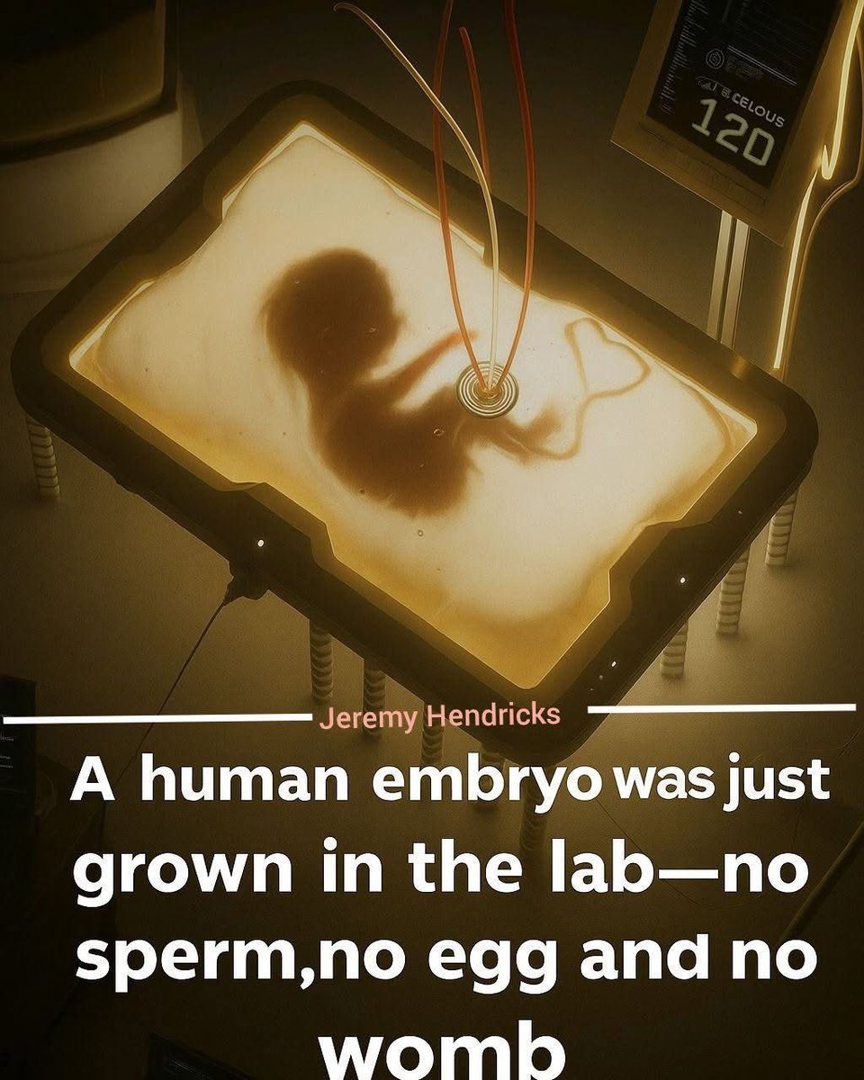 No sperm and no egg…
then it is not a human embryo BUT an alien 👽

Japan has just revealed the world’s first fully operational artificial womb — a groundbreaking achievement that feels like it’s been pulled from the pages of science fiction.

This remarkable innovation enables