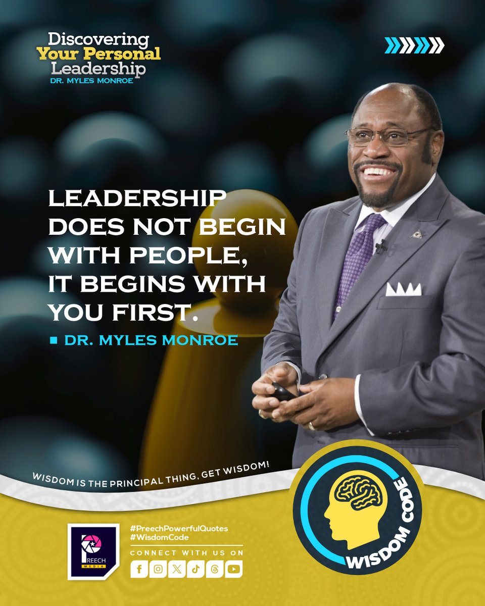 EmmanuelOAnim's tweet photo. #DailyQuotes
#PreechPowerfulQuotes
#WisdomCode
#DiscoveringYourPersonalLeadership

DISCOVERING YOUR PERSONAL LEADERSHIP
- Dr. Myles Monroe https://t.co/U9NObhxjYj