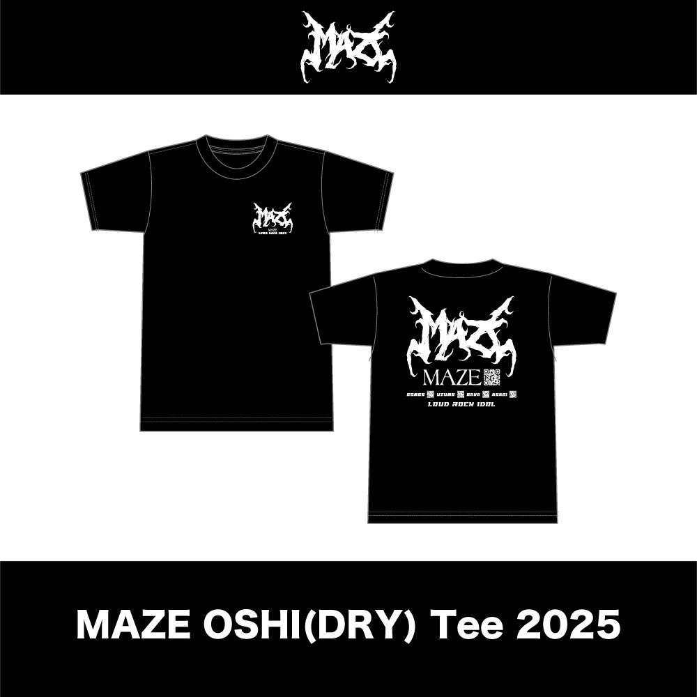 📷通販📷 MAZE OSHI(DRY) Tee 2025 リサイクルポリエステル採用の吸水