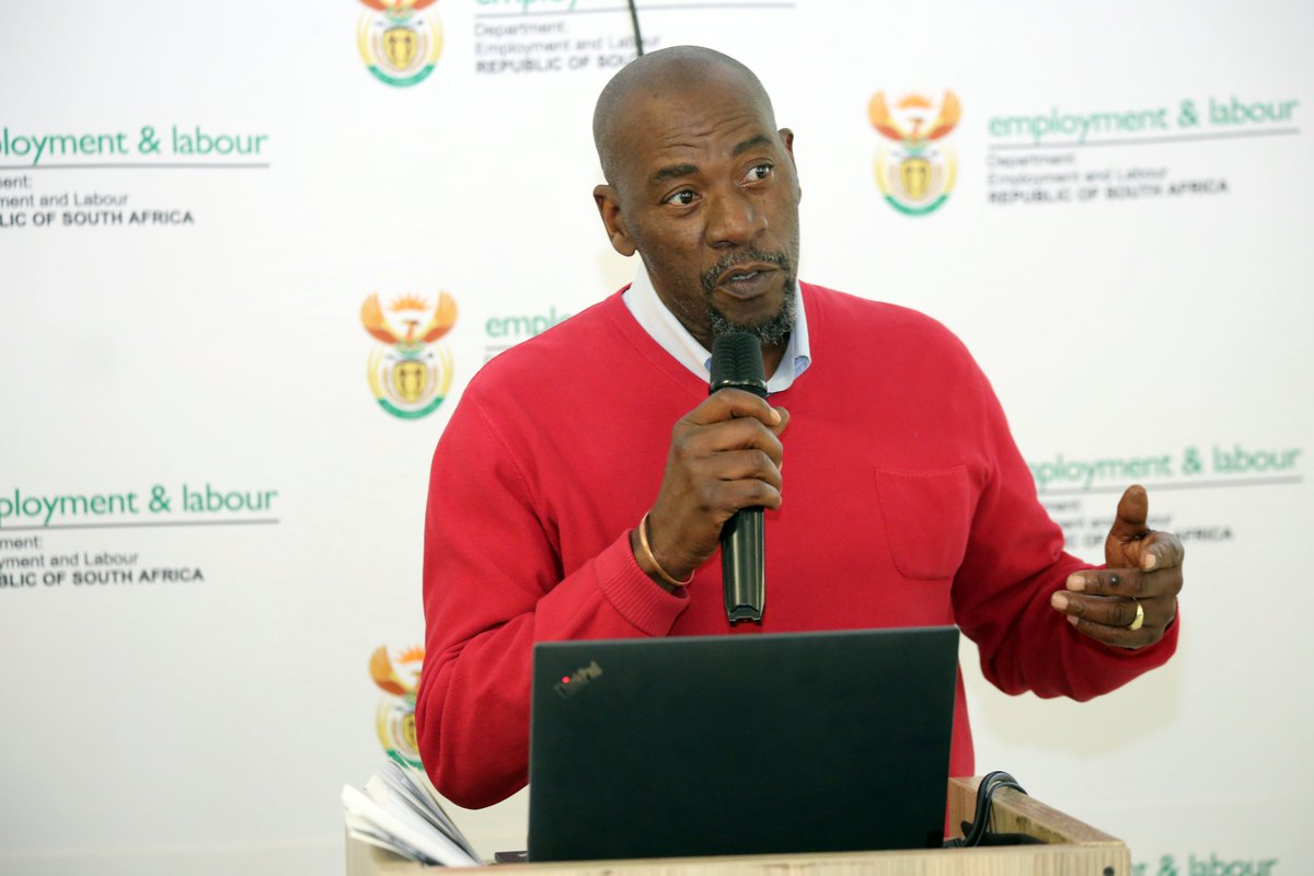 CCMA North West Provincial Senior Commissioner, Elias Hlongwane, presenting on harassment at the workplace at the EE Workshop in Rustenburg, King's Palace Hotel &amp; Conferencing.