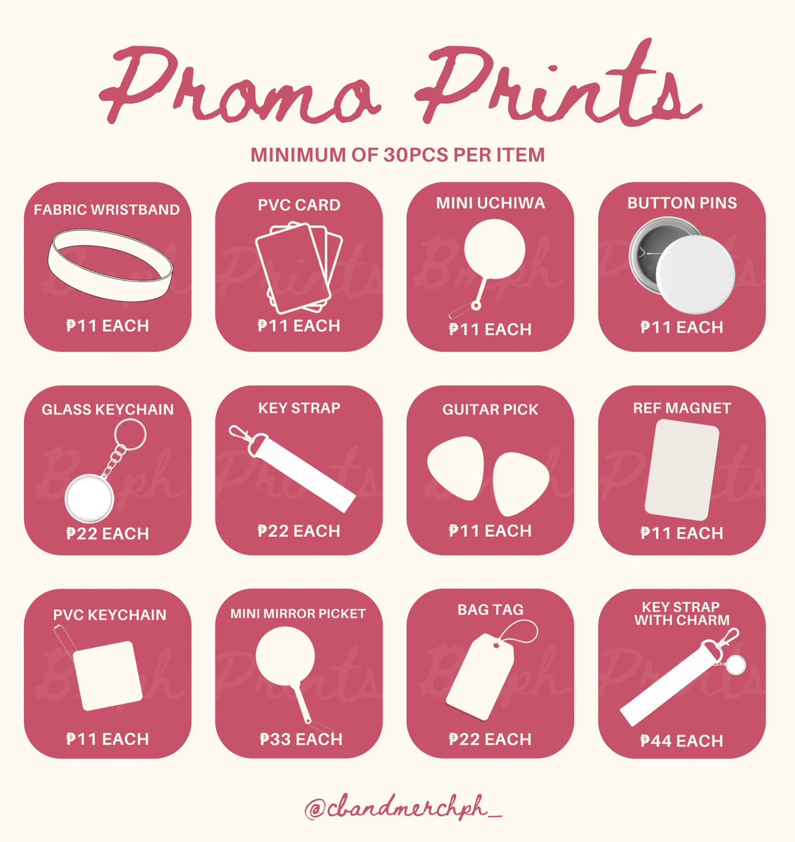 🤍 PROMO PRINTS STARTS AT ₱11 🤍

•Send your own design
•Message us for the order form 💌
•AVAILABLE UNTIL JUNE 18 only
•PAYO

Check our sample prints here: drive.google.com/drive/folders/…

Feel free to message if you have any questions ☺️