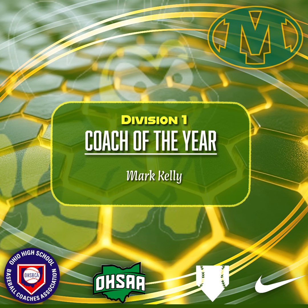 Congratulations to Coach Mark Kelly and staff for receiving All-Ohio Coach of the Year:

Record: 24-6
GCC Champs
District Champs
Elite 8

🐝🐝🐝