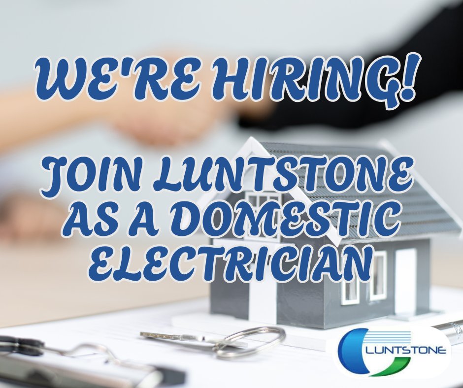 Domestic Electricians – We’re Hiring! ⚡
Due to a surge in residential projects, Luntstone is expanding!
Join our growing team in Flint, North Wales.
✅ Full-time
✅ Great pay &amp; benefits
✅ Career growth
✅ Ongoing &amp; upcoming domestic work
📩 Apply: recruitment@luntstone.co.uk