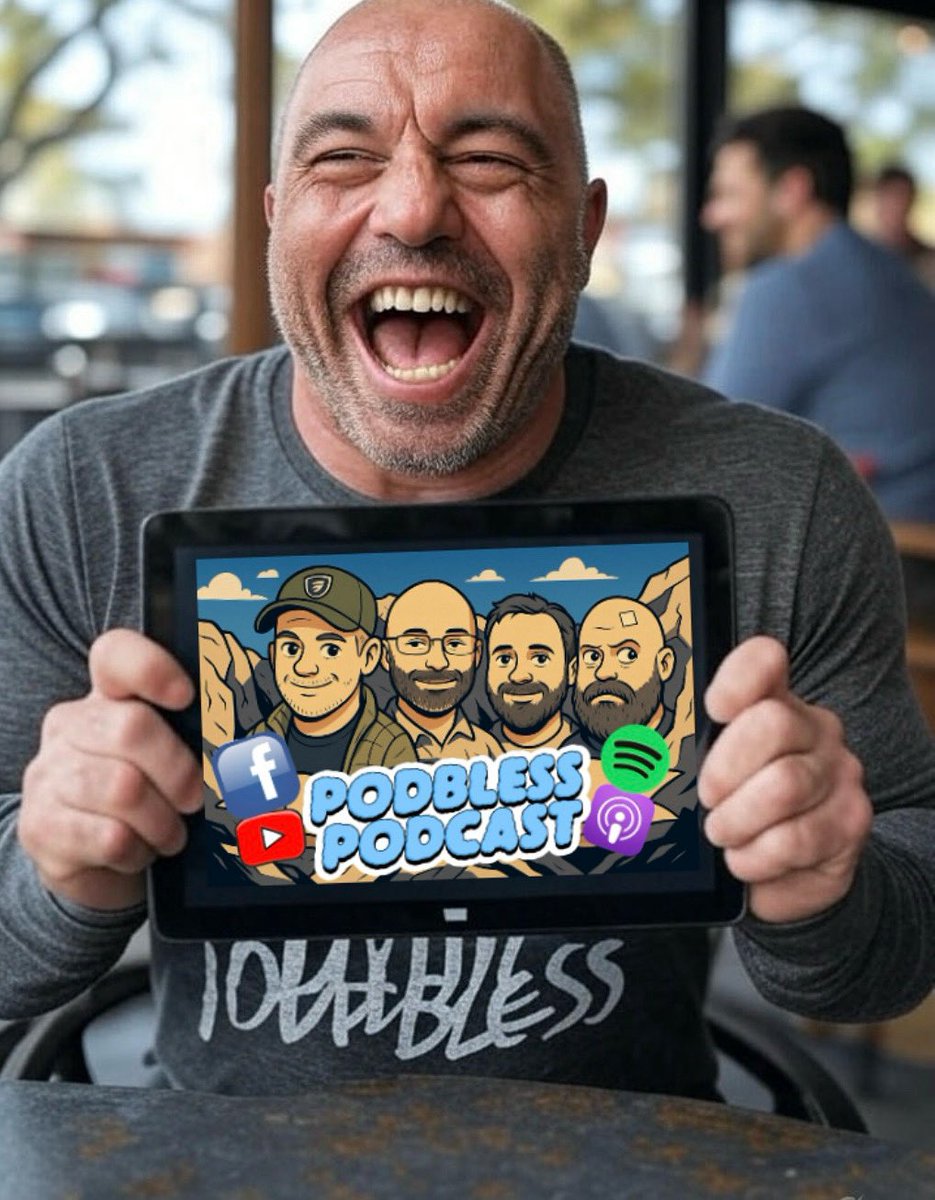 podbless's tweet image. Joe Rogan seems to be getting a chuckle out of PodBless, why don’t you give it a try?