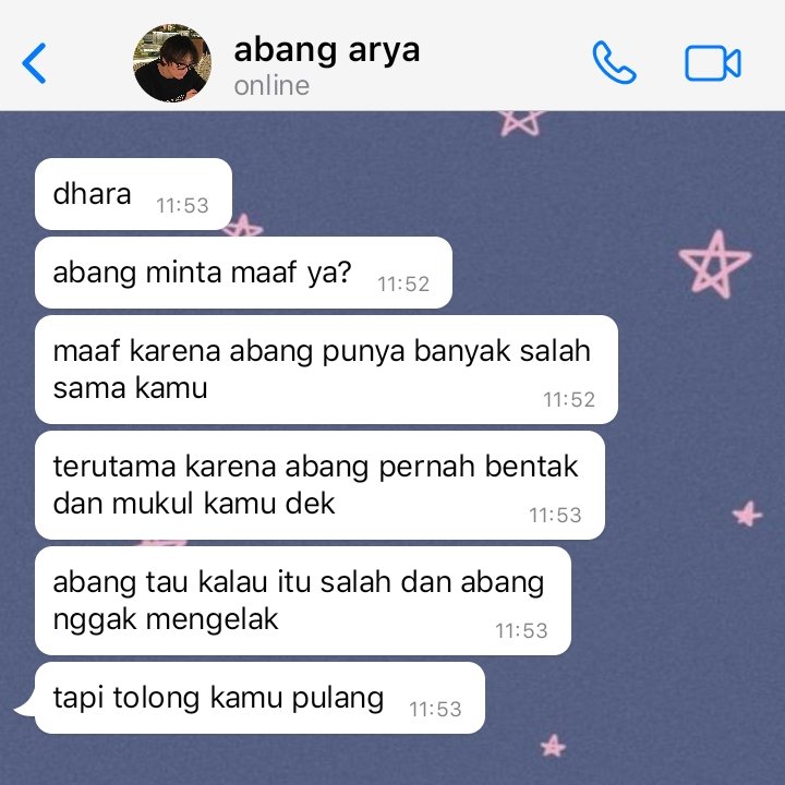 adek ayo pulang 

— 00line dream few tweets au