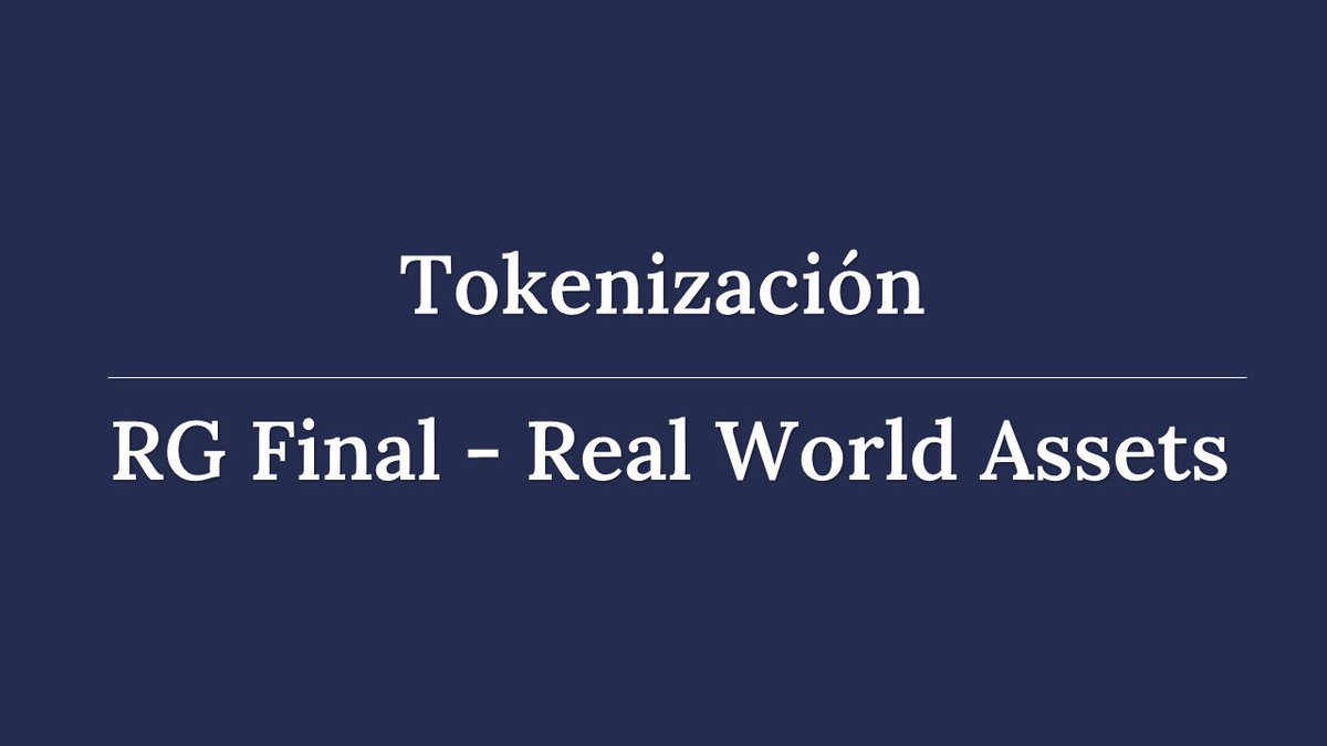 Finalizada la consulta pública realizada a través de la RG N° 1060, la CNV aprobó la Resolución General N° 1069 que incorpora, en su primera etapa, la reglamentación final de tokenización para los denominados Activos del Mundo Real (Real World Assets).
argentina.gob.ar/noticias/rg-fi…