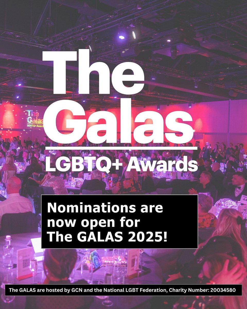 The GALAS LGBTQ+ Awards (@thegalas) on Twitter photo Nominate for the #GALAS2025 LGBTQ+ Awards taking place on 4/10/2025 <a href="/DubRoyalCC/">Dublin Royal Convention Centre</a> with hosts <a href="/imgrandmam/">Imgrandmam</a>
14 categories to celebrate those who’ve made an outstanding contribution to our 🏳️🌈🏳️⚧️. 2 new categories incl. emerging journalist & outstanding small company.
www.galas ie Nominate for the #GALAS2025 LGBTQ+ Awards taking place on 4/10/2025 <a href="/DubRoyalCC/">Dublin Royal Convention Centre</a> with hosts <a href="/imgrandmam/">Imgrandmam</a>
14 categories to celebrate those who’ve made an outstanding contribution to our 🏳️🌈🏳️⚧️. 2 new categories incl. emerging journalist & outstanding small company.
www.galas ie