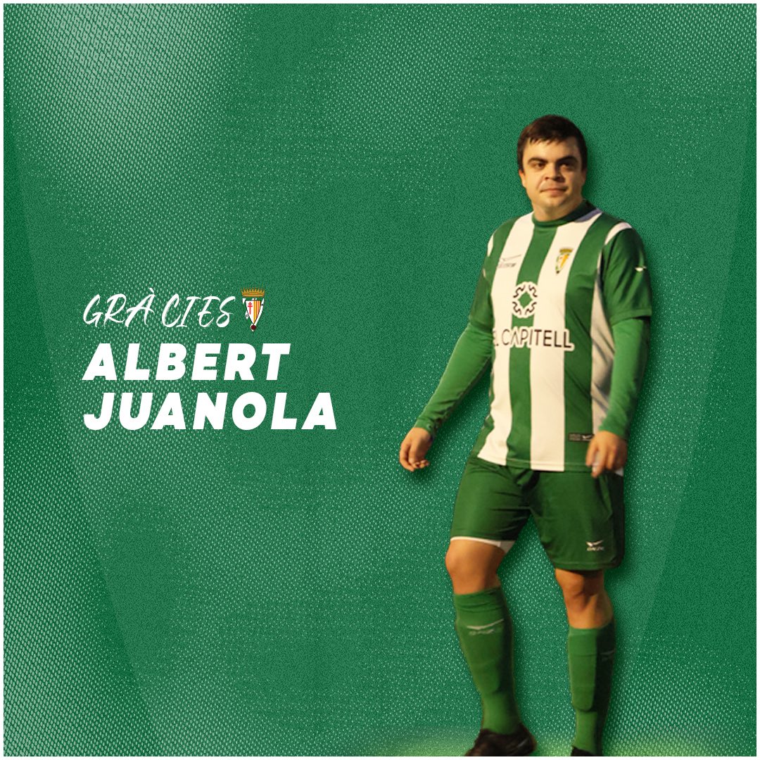 👏🏻GRÀCIES ALBERT!

✨Gràcies pel teu compromís defensant aquesta samarreta.

Molta sort en el futur!💚🤍

#AmuntBesalú💚