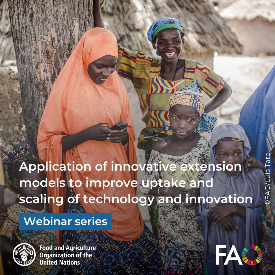 FAO ComDev (@faocomdev) on Twitter photo Don't miss our last webinar focusing on video and rural radio! 📹📻
Join <a href="/FAO/">Food and Agriculture Organization</a>’s webinar series on innovative extension models to scale agricultural technology & innovations in Africa!
📆 26 June | 🕜 13:30-15:00 CEST
🔗 Register: bit.ly/3Ftbiu2
#AgInnovation #EAS Don't miss our last webinar focusing on video and rural radio! 📹📻
Join <a href="/FAO/">Food and Agriculture Organization</a>’s webinar series on innovative extension models to scale agricultural technology & innovations in Africa!
📆 26 June | 🕜 13:30-15:00 CEST
🔗 Register: bit.ly/3Ftbiu2
#AgInnovation #EAS