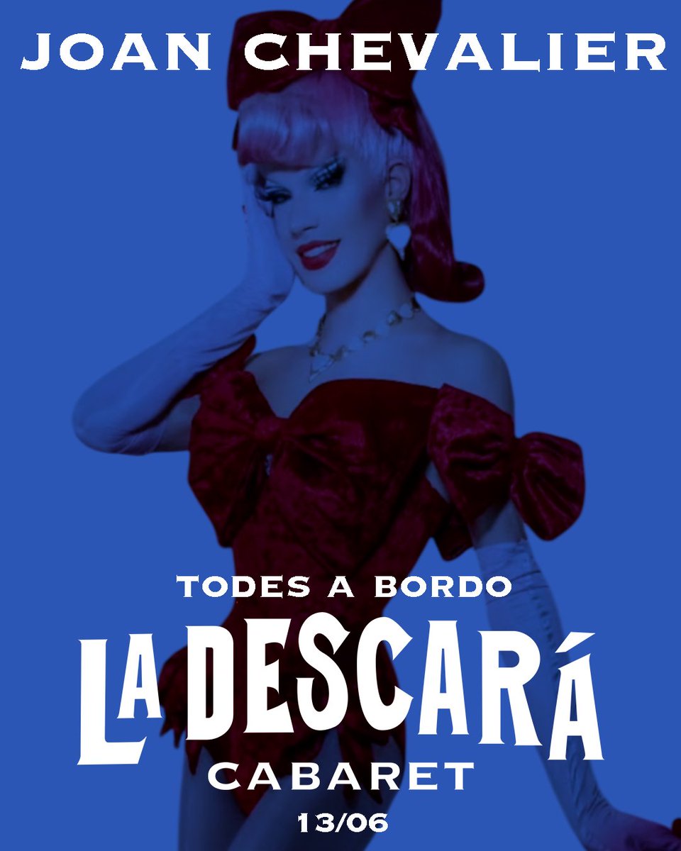 Esta muñequita ya tiene todos sus lookitos preparados para embarcar. ¿Y tú? ¿Todo listo para mañana? No te pierdas los espectáculos temáticos de @joan_chvlr en CABARET LA DESCARÁ: TODES A BORDO 🛳️ ENTRADAS CON OFERTA AQUÍ: tickets.salamoroccomadrid.com/events/la-desc… 🎫