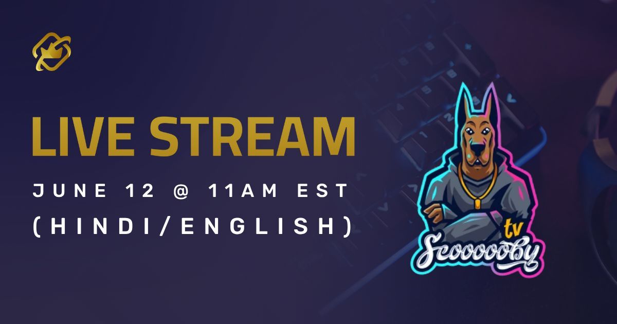 BloxGameX's tweet photo. @ScooooobyTV takes over BloxGame with a 500K gamble 🤑 (Hindi stream)

Live at 11AM EST on June 12. FREE codes &amp; giveaways on stream 💸

Tune in HERE 👉 https://t.co/FdFFX41UeH https://t.co/DDBVTqcKoD