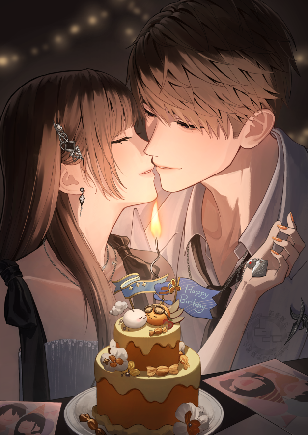 fu2ji2ko5's tweet photo. お誕生日と新たな関係を祝して🎉

#恋と深空 
#帰らぬ夜イラスト https://t.co/UzA3paVJkJ