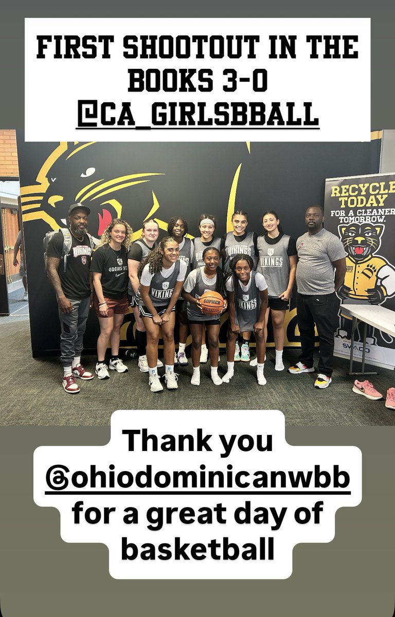 Proud of these young ladies. 1st time together vs some good competition.  #VikingEnergy