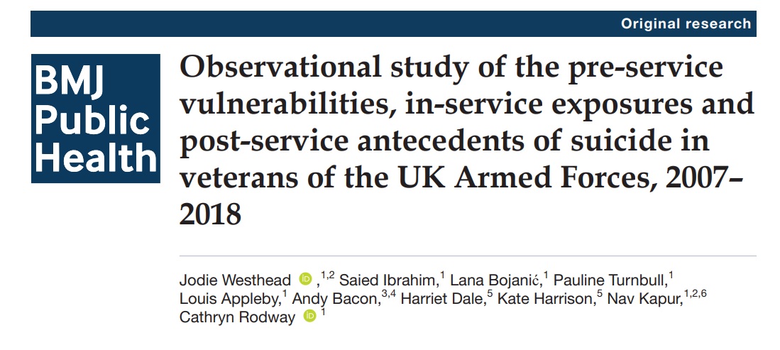 NCISH (@ncish_uk) on Twitter photo Our <a href="/NCISH_UK/">NCISH</a> articles on suicide in Veterans in the armed forces can be accessed here for free:
journals.plos.org/plosmedicine/a…
bmjpublichealth.bmj.com/content/3/1/e0… #suicideprevention <a href="/PLOSMedicine/">PLOS Medicine</a>
<a href="/BMJPublicHealth/">BMJPublicHealth</a> Our <a href="/NCISH_UK/">NCISH</a> articles on suicide in Veterans in the armed forces can be accessed here for free:
journals.plos.org/plosmedicine/a…
bmjpublichealth.bmj.com/content/3/1/e0… #suicideprevention <a href="/PLOSMedicine/">PLOS Medicine</a>
<a href="/BMJPublicHealth/">BMJPublicHealth</a>