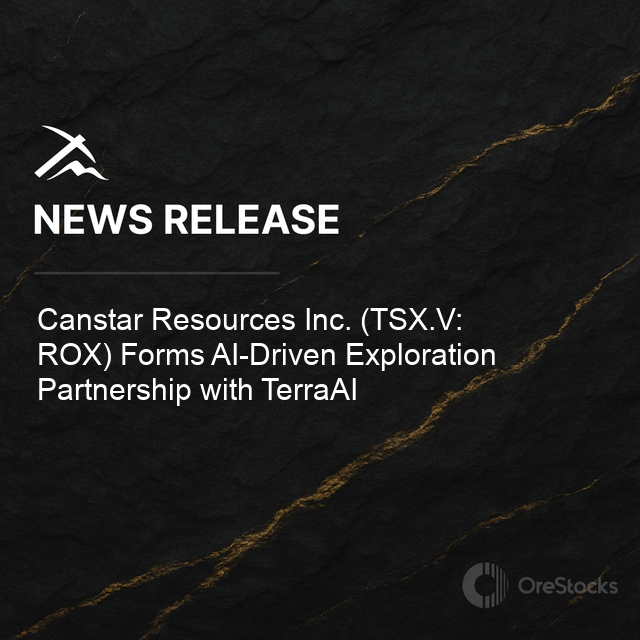 Canstar Resources Inc. (TSX.V: ROX) teams up with AI firm TerraAI (backed by Khosla Ventures) to explore high-grade VMS ground in Newfoundland! 🤖🔍 This collaboration supports an ongoing C$11.5M JV, leveraging cutting-edge tech for discovery.

#AI #Mining #VMS #Exploration
