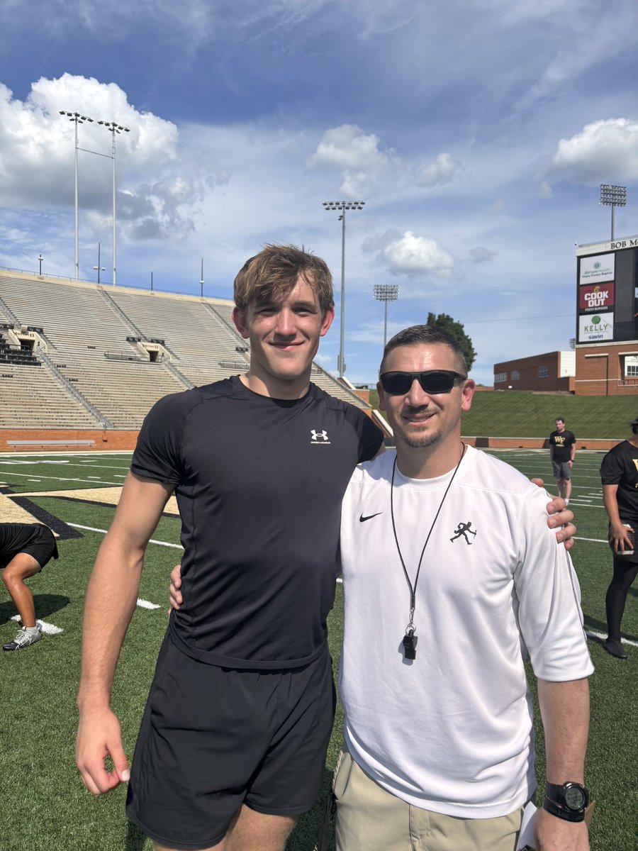 Sean Kraft (@seankraft56) on Twitter photo #AGTG After a great call with <a href="/WhitworthN/">Nick Whitworth</a> I am extremely blessed to receive my fourth division one scholarship to Wake Forest!!! Thank you Coach Whitworth for the opportunity!
Roman’s 8:38-39 #AGTG After a great call with <a href="/WhitworthN/">Nick Whitworth</a> I am extremely blessed to receive my fourth division one scholarship to Wake Forest!!! Thank you Coach Whitworth for the opportunity!
Roman’s 8:38-39