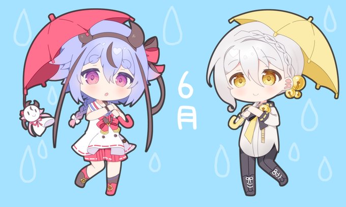 6月
ミコトくん、弓鶴くん 