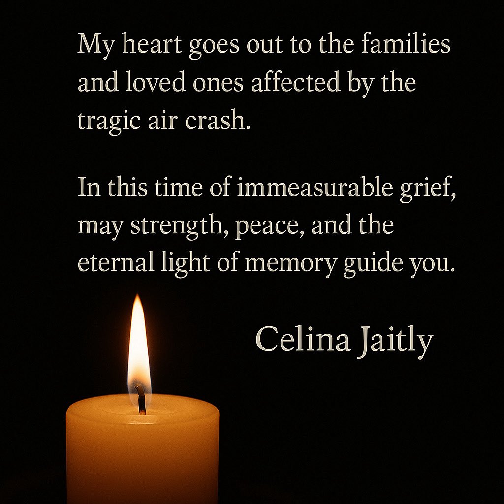 न गच्छन्ति मृताः वास्तवतः ते हृदये वसन्ति शाश्वतम्।
विपत्तिः शरीरं हरति, स्मृतयः न तु कदापि।
The departed do not truly leave they dwell eternally in our hearts.
Tragedy may claim the body, but never the memories.
HEARTBREAKING 💔💔💔💔💔💔💔💔

#planecrash #Ahemdabad #airindia