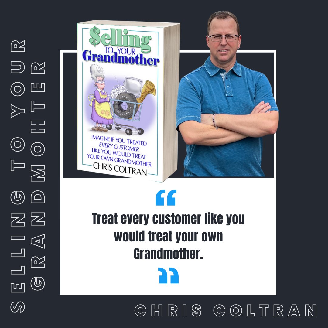 Ever heard of the Grandmother Philosophy? Treating every cusotmer like you would treat your own Grandmother.

#sellingtoyourgrandmother #grandmotherphilosophy #sales #salestraining #business #ceo #coaching