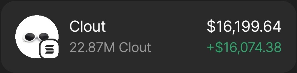 $CLOUT printing 📈