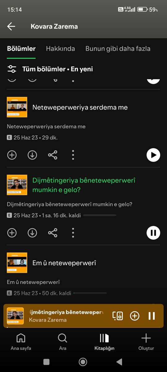 Celal Orhan (@xwenas_4005) on Twitter photo Di sepanê Sportify de naverokên li ser mijarên pir girîng de bernamên watedar û esasî hene. Heya niha min çend hebê we guhdar kir. Gelekî jê istifade dit. Yên mayî jî hedî hedî guhdar bikim....
Ked û xebata we sax be..
💐🙏🌿
<a href="/kovarazarema/">kovara zarema</a>
<a href="/FexriyaA/">Fexriya Adsay</a> Di sepanê Sportify de naverokên li ser mijarên pir girîng de bernamên watedar û esasî hene. Heya niha min çend hebê we guhdar kir. Gelekî jê istifade dit. Yên mayî jî hedî hedî guhdar bikim....
Ked û xebata we sax be..
💐🙏🌿
<a href="/kovarazarema/">kovara zarema</a>
<a href="/FexriyaA/">Fexriya Adsay</a>