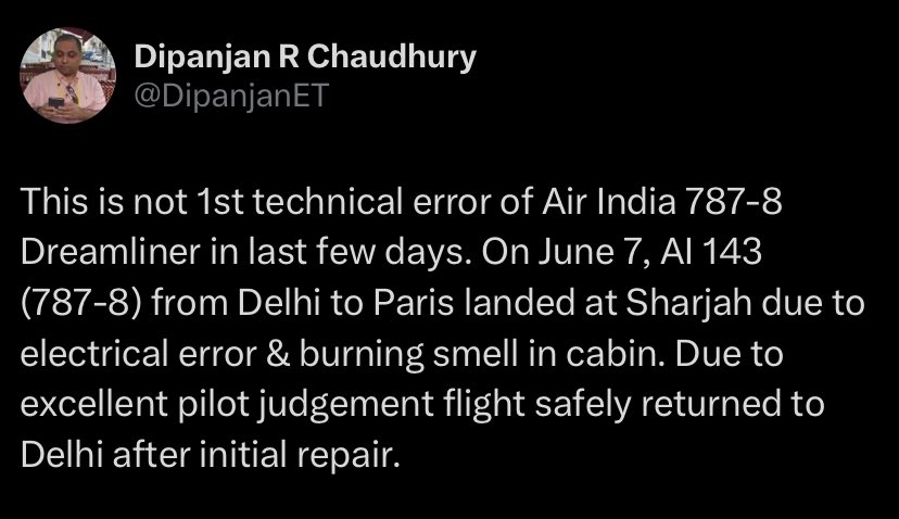 Surya Kanegaonkar (@suryakane) on Twitter photo In light of the tragic crash of a 787, a thorough inspection of Boeing planes is required. Incident rates have been on the rise in recent years. Quality control has been a problem with Boeing across platforms for several years now. As <a href="/DipanjanET/">Dipanjan R Chaudhury</a> notes, a technical error was In light of the tragic crash of a 787, a thorough inspection of Boeing planes is required. Incident rates have been on the rise in recent years. Quality control has been a problem with Boeing across platforms for several years now. As <a href="/DipanjanET/">Dipanjan R Chaudhury</a> notes, a technical error was