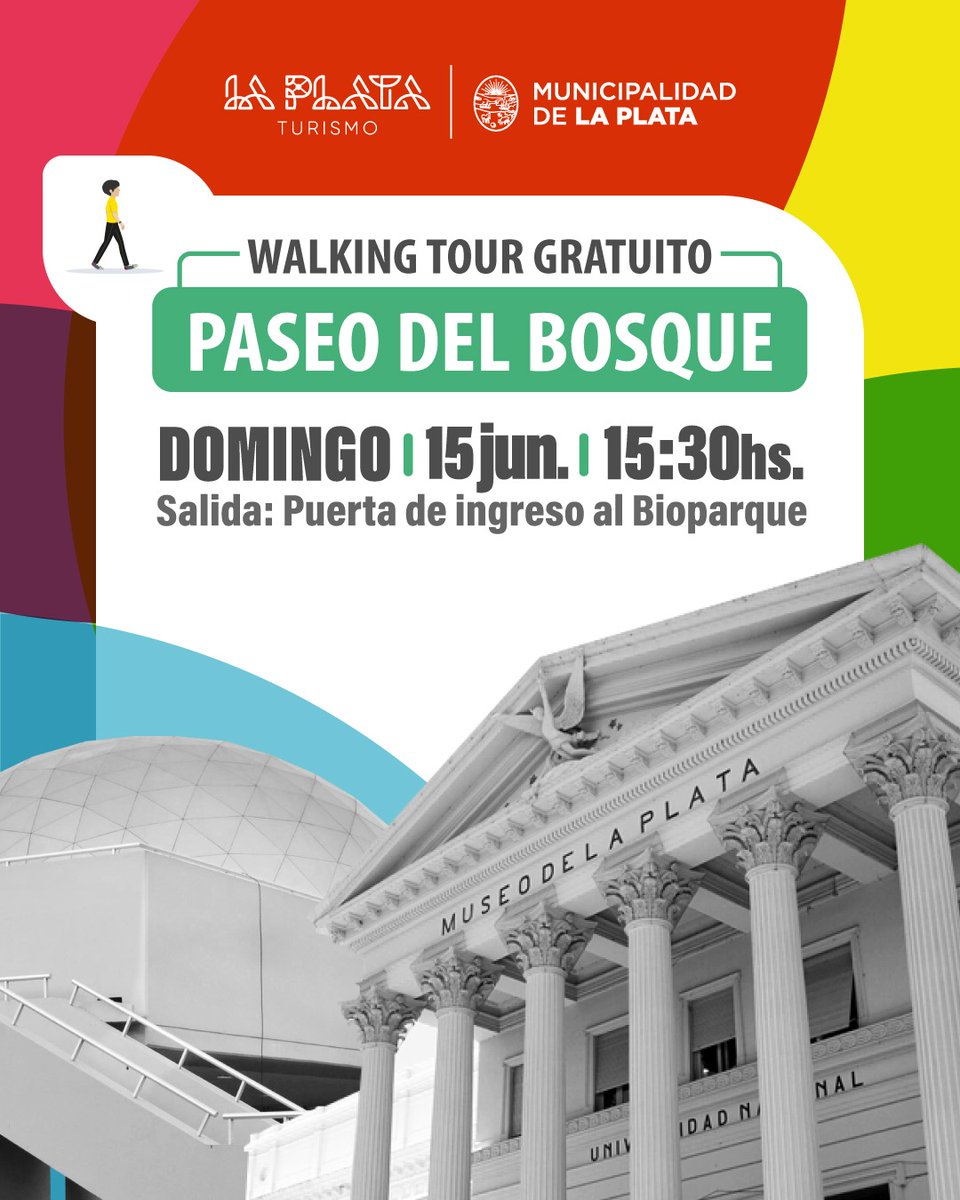 AGENDA😎👏

✅Walking Tours 🗣️🚶

➡️Paseo del Bosque
📆15/06 - 15:30 horas
📍Salida: Ingreso al Bioparque

👉Inscripciones👇
bit.ly/WalkingTour2025